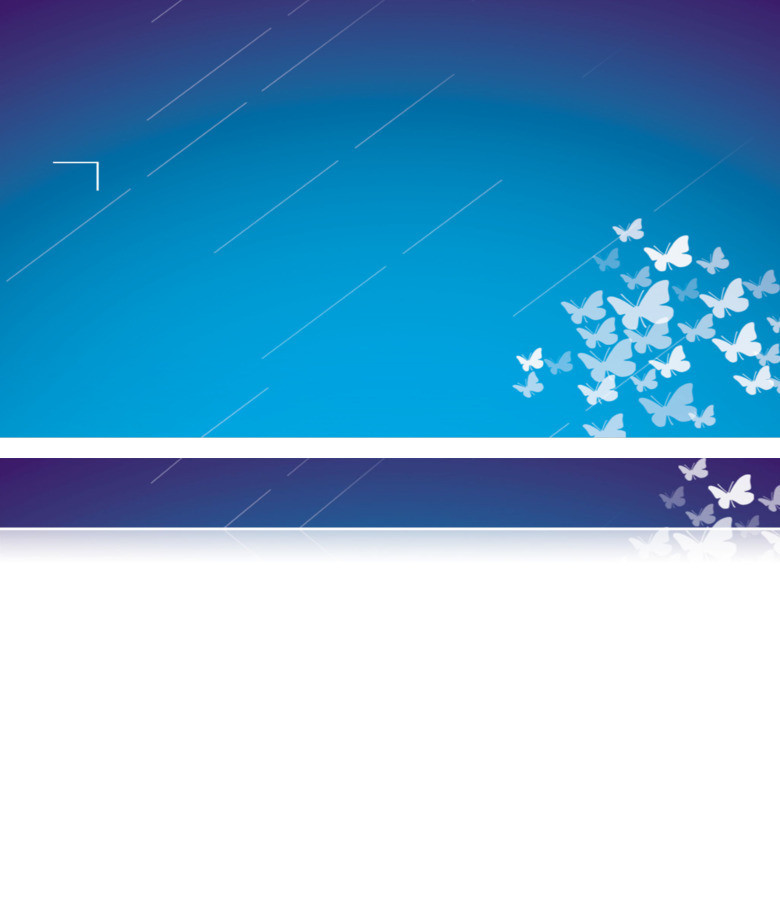 简洁艺术设计蝴蝶ppt背景