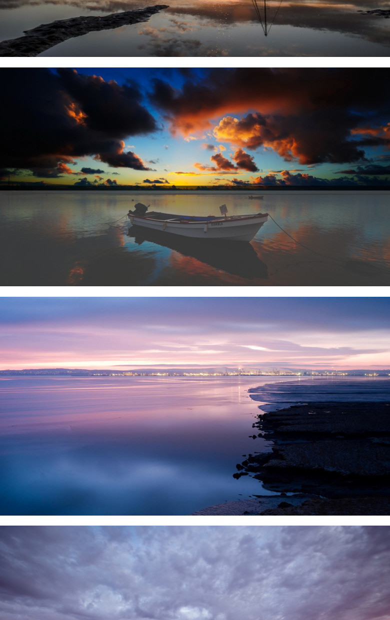 黄昏风景ppt背景图片