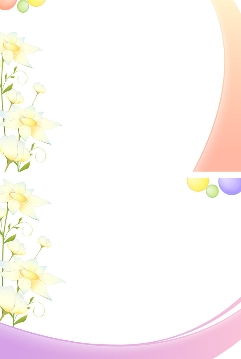 简约淡雅花朵幻灯片图片ppt模板下载_熊猫办公