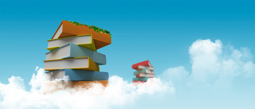 学生教育书本背景banner