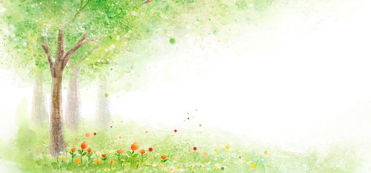 儿童画春天背景图片素材免费下载_熊猫办公