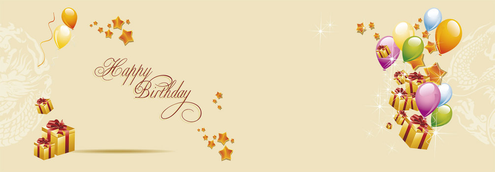 生日贺卡背景banner背景图片素材免费下载_熊猫办公