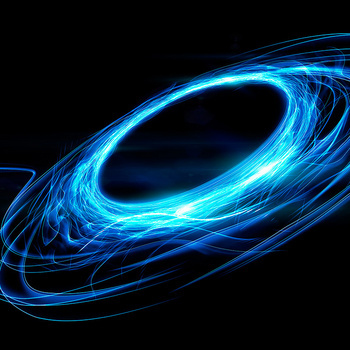 炫酷蓝色光束背景