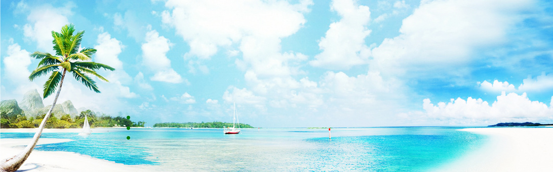 簡約唯美大氣美麗海景海報背景