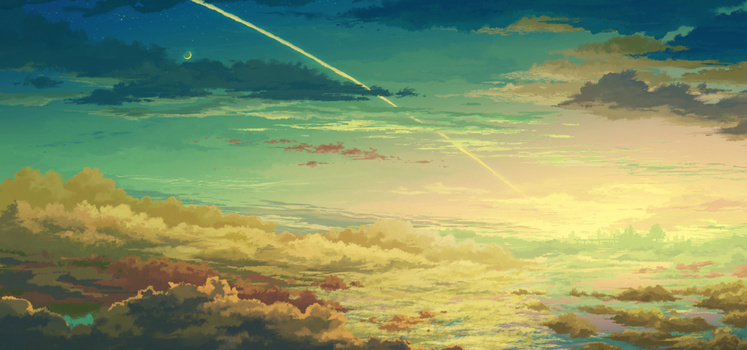 动漫梦幻天空背景banner