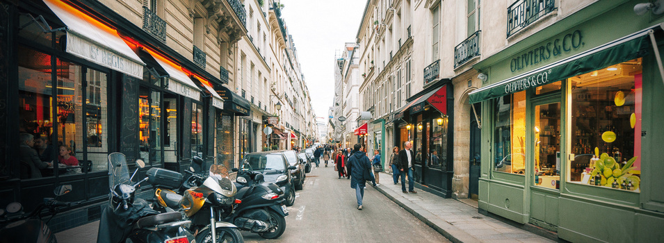 街景唯美背景banner