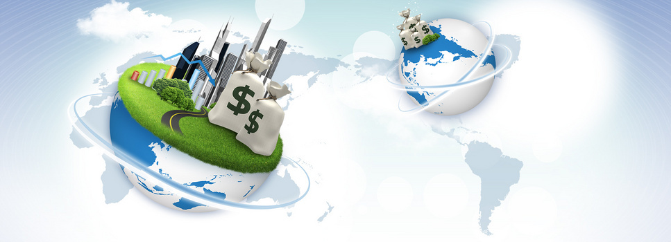 金融财经商务房地产banner背景