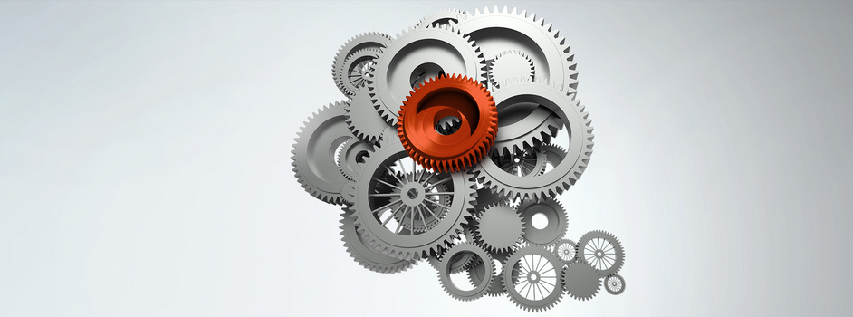 机械工业齿轮背景banner