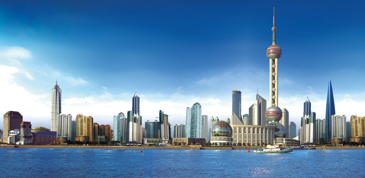 上海著名建筑PSD分层背景图