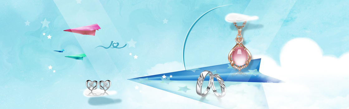 淘宝时尚拼接几何块背景banner