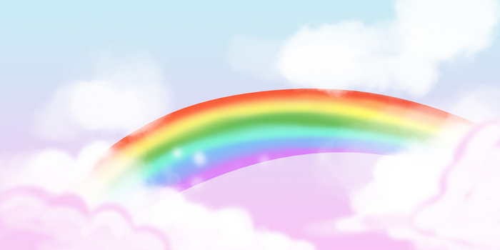 梦幻彩虹背景