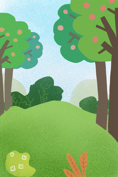 森林卡通背景图片大全 森林卡通背景素材下载 熊猫办公