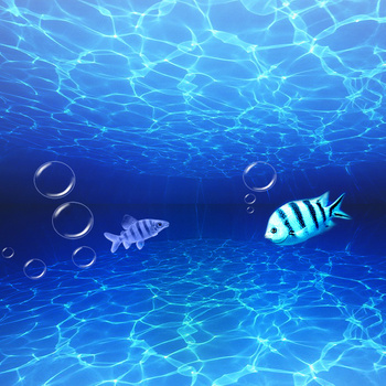 清新海底世界背景图