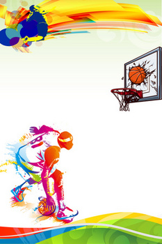 篮球海报无字图片