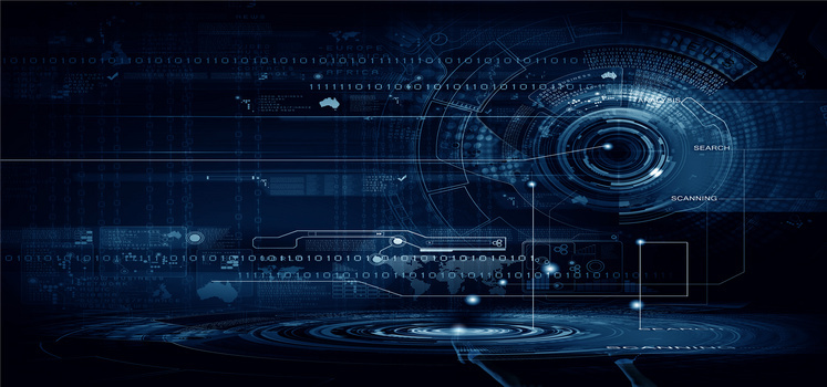 蓝色互联网科技背景