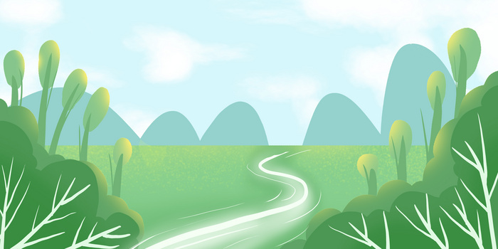 青山绿水文艺唯美夏季背景图