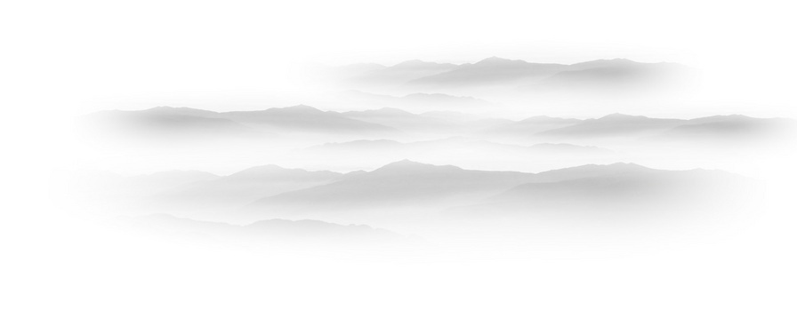 简约水墨山