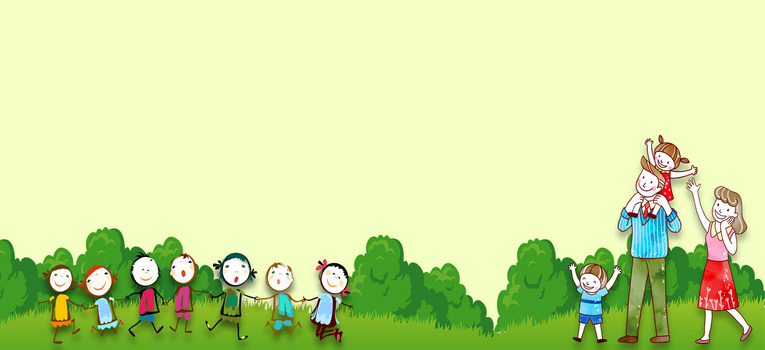 家人卡通背景图片大全 家人卡通背景素材下载 熊猫办公