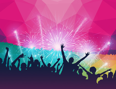 年会喜庆狂欢海报背景