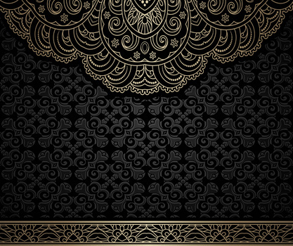 暗金华贵花纹舞台背景