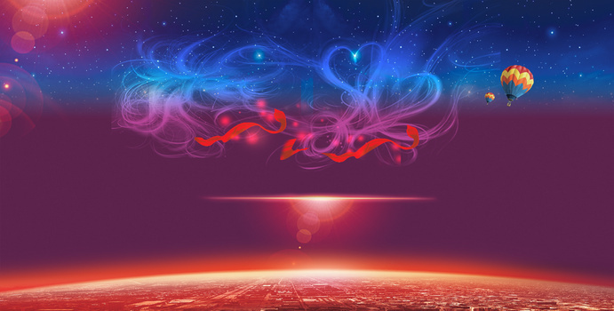 酷炫红色背景光效