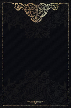 黑色大气欧式花纹图案边框底纹背景