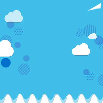 蓝色卡通儿童玩具童装psd分层主图背景