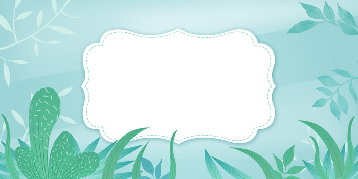 手绘多彩叶子背景