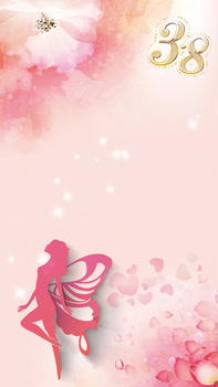 38妇女节促销活动海报喷画h5背景下载