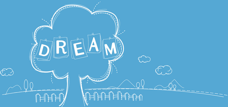 手绘梦想线条背景