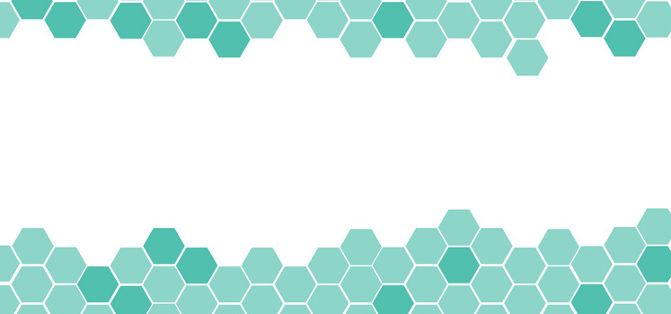 六边形蓝色装饰