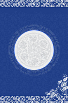 青花瓷花纹背景图片大全 青花瓷花纹背景素材下载 熊猫办公