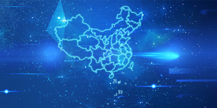 商务简约光芒地图大气背景