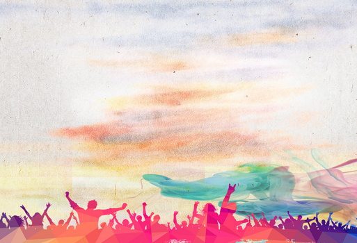 水彩人物背景图片大全 水彩人物背景素材下载 熊猫办公