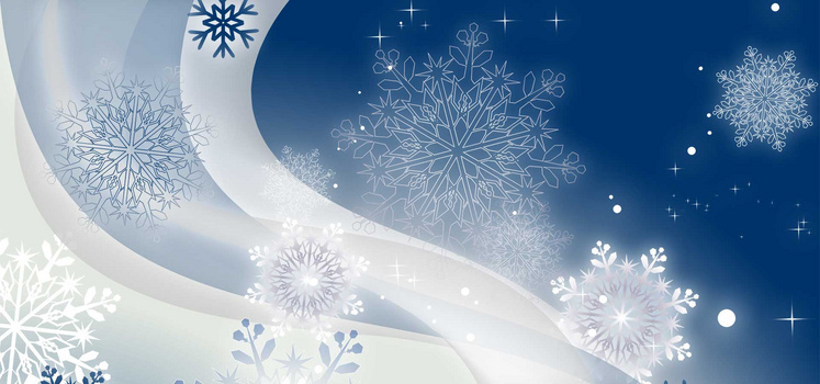 梦幻雪花背景素材