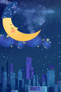 城市夜景卡通背景图片素材下载 熊猫办公 城市夜景卡通背景图片素材下载 熊猫办公