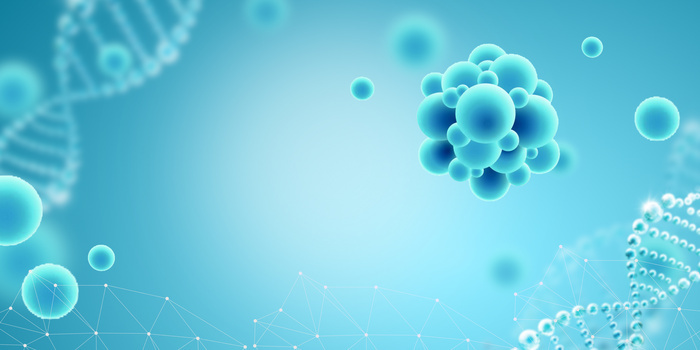 清新医疗科技生物基因细胞背景