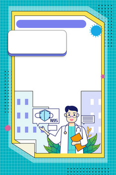 简约卡通防疫肺炎复工指南背景