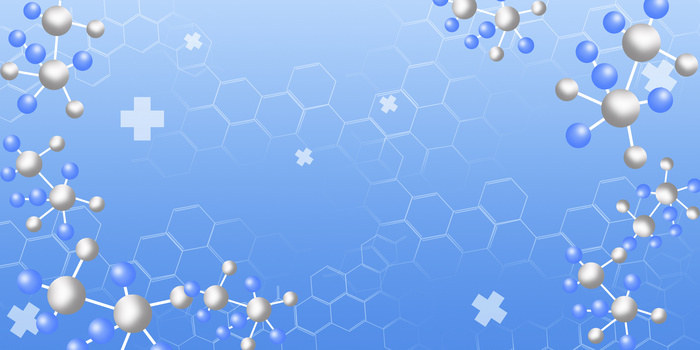 蓝色简约医疗背景