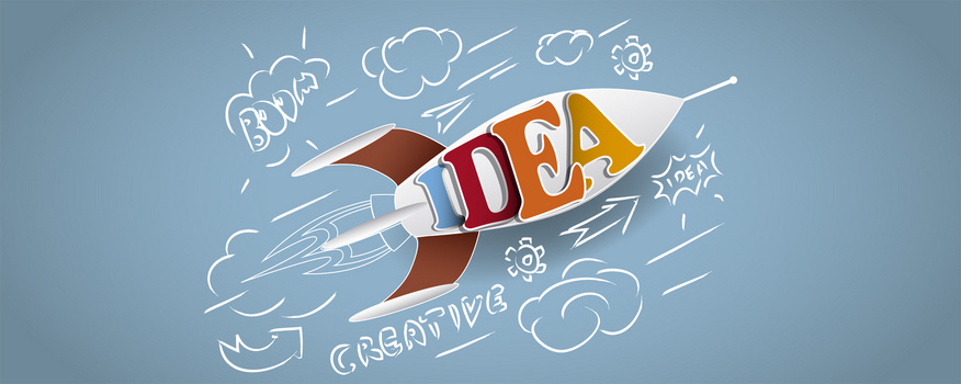 创意思维火箭矢量素材