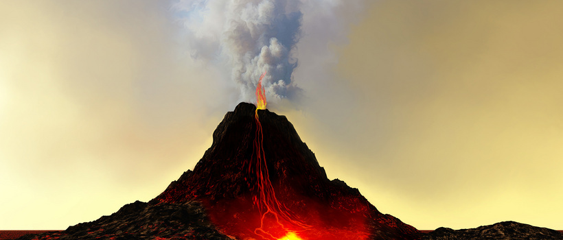 火山背景图片大全 火山背景素材下载 熊猫办公