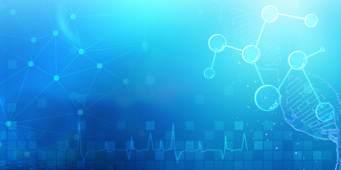 医疗医学器械科学基因生物分子简约背景