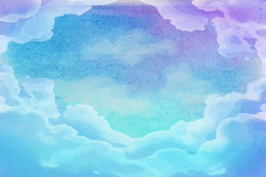 手绘天空jpgai像素:2083 x 1389格式: ai手绘梦幻天空云彩装饰背景jpg
