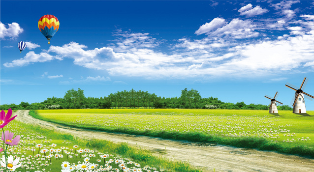 绿草地背景