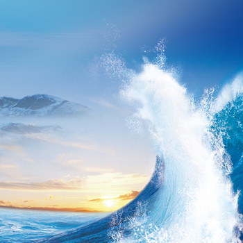 海浪旋风背景图