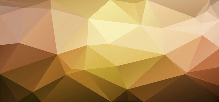 黄色几何低多边形背景