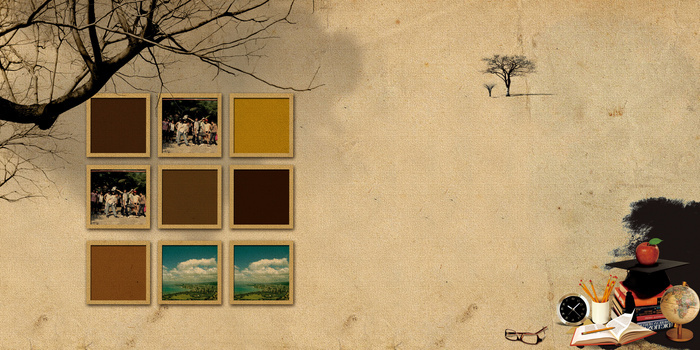 同学录相册怀旧封面背景素材