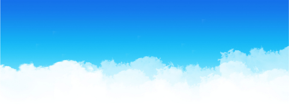 蓝天渐变白云底