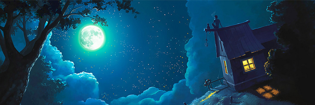 月夜背景图片大全 月夜背景素材下载 熊猫办公