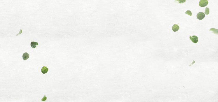 清新绿叶白色质感纹理背景